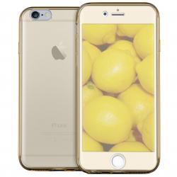 Husa Full TPU 360 (fata + spate) pentru Apple iPhone 7, Gold Transparent [2]