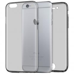 Husa Full TPU 360 (fata + spate) pentru Apple iPhone 7, Gri transparent [0]