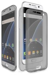 Husa Full TPU 360 (fata + spate) pentru Samsung Galaxy S7 Edge, Gri transparent [0]