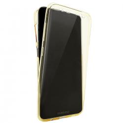 Husa Full TPU 360 (fata + spate) pentru Samsung Galaxy S8 Plus, Gold Transparent [2]