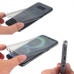 Husa Full TPU 360 (fata + spate) pentru Samsung Galaxy S8 Plus, Gri Transparent [1]