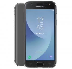 Husa Full TPU 360 fata spate Samsung Galaxy J3 (2017), Gri Transparent [1]