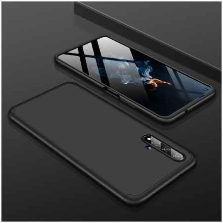 Husa GKK 360 + folie protectie pentru Huawei Nova 5T, Negru [5]