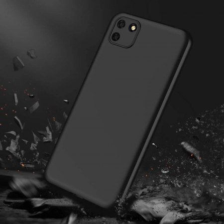 Husa GKK 360 + folie protectie pentru Huawei Y5P, Negru [4]