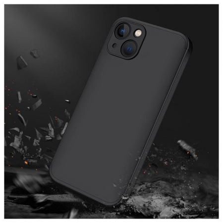 Husa GKK 360 + folie protectie pentru iPhone 13, Negru [4]