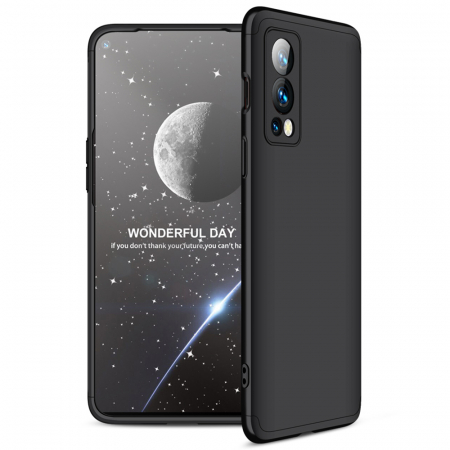 Husa GKK 360 + folie protectie pentru OnePlus Nord 2 5G, Negru [1]