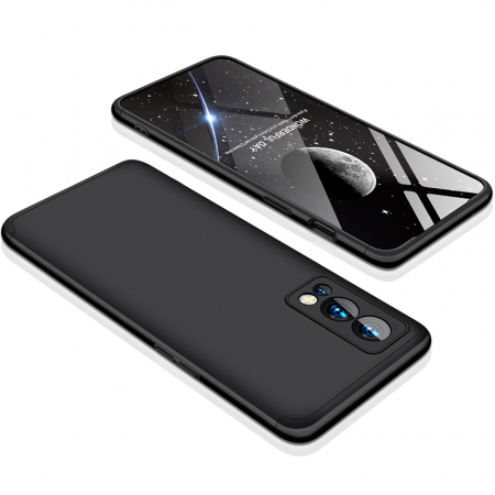 Husa GKK 360 + folie protectie pentru OnePlus Nord 2 5G, Negru [2]