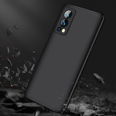 Husa GKK 360 + folie protectie pentru OnePlus Nord 2 5G, Negru [3]