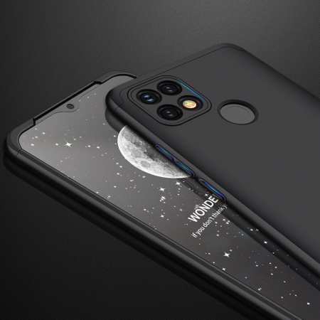 Husa GKK 360 + folie protectie pentru OPPO A15 / A15s, Negru [6]