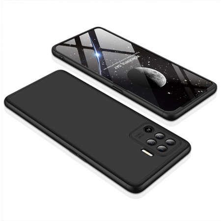 Husa GKK 360 + folie protectie pentru OPPO Reno5 Lite, Negru [2]