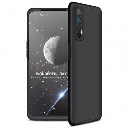 Husa GKK 360 + folie protectie pentru Realme 7, Negru [1]