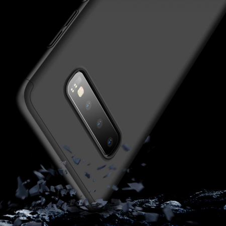 Husa GKK 360 + folie protectie pentru Samsung Galaxy S10+, Negru [3]