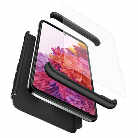 Galaxy S20 FE - Husa GKK 360 + folie protectie pentru Samsung Galaxy S20 FE, Negru