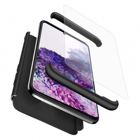 Galaxy S20 - Husa GKK 360 + folie protectie pentru Samsung Galaxy S20, Negru
