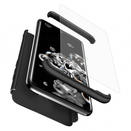 Galaxy S20 Ultra - Husa GKK 360 + folie protectie pentru Samsung Galaxy S20 Ultra, Negru