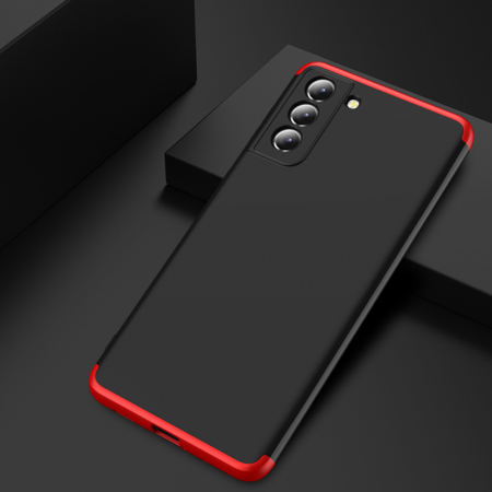 Husa GKK 360 + folie protectie pentru Samsung Galaxy S21, Negru [5]