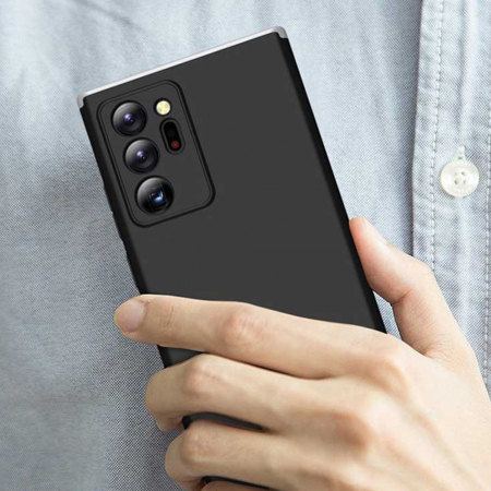 Husa GKK 360 + folie protectie pentru Samsung Galaxy S21 Ultra, Negru [3]