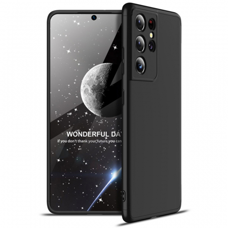 Husa GKK 360 + folie protectie pentru Samsung Galaxy S21 Ultra, Negru [1]