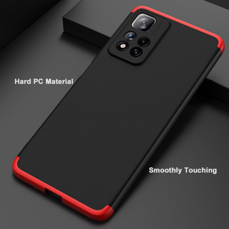 Husa GKK 360 + folie protectie pentru Xiaomi Poco M4 Pro 5G, Negru [3]