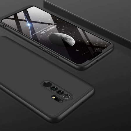 Husa GKK 360 + folie protectie pentru Xiaomi Redmi 9, Negru [8]