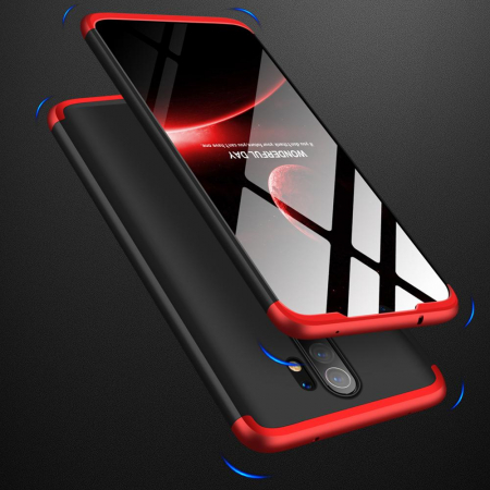 Husa GKK 360 + folie protectie pentru Xiaomi Redmi Note 8 Pro, Negru [7]