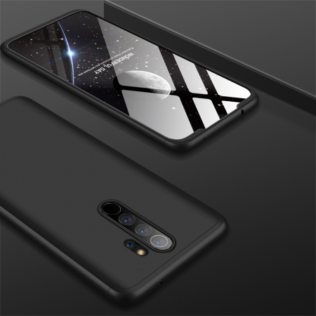Husa GKK 360 + folie protectie pentru Xiaomi Redmi Note 8 Pro, Negru [4]