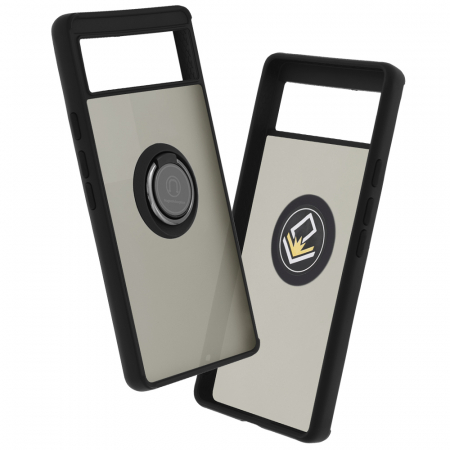 Google - Husa Google Pixel 6 cu inel suport stand magnetic, Negru