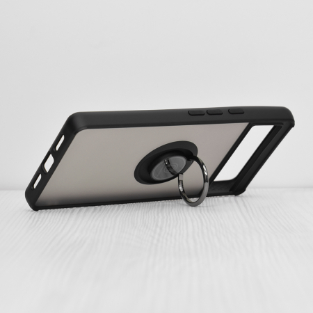 Husa Google Pixel 6 cu inel suport stand magnetic, Negru [4]