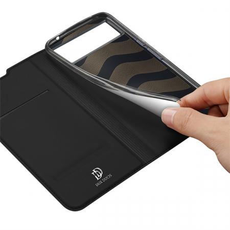 Husa Google Pixel 6, Dux Ducis Skin Pro Flip Book, Negru [2]