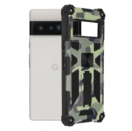 Google Pixel 6 Pro - Husa Google Pixel 6 Pro, Techsuit Blazor, Camo Lime