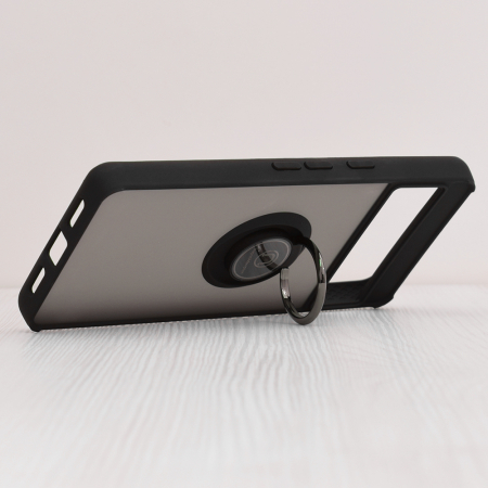 Husa Google Pixel 7 cu inel suport stand magnetic, Negru [3]
