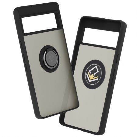 Google - Husa Google Pixel 7 cu inel suport stand magnetic, Negru