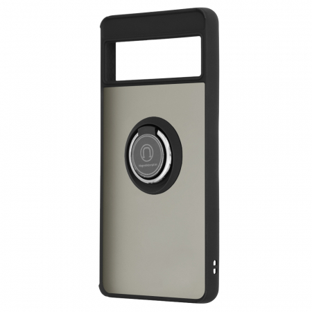 Husa Google Pixel 7 cu inel suport stand magnetic, Negru [1]