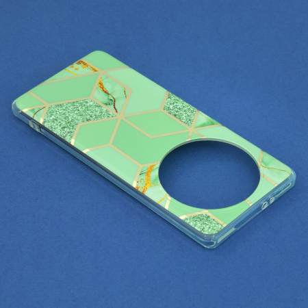 Husa Honor Magic 5 Lite, Techsuit Marble Series, Green Hex [5]