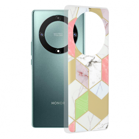 Honor - Husa Honor Magic 5 Lite, Techsuit Marble Series, Purple Hex