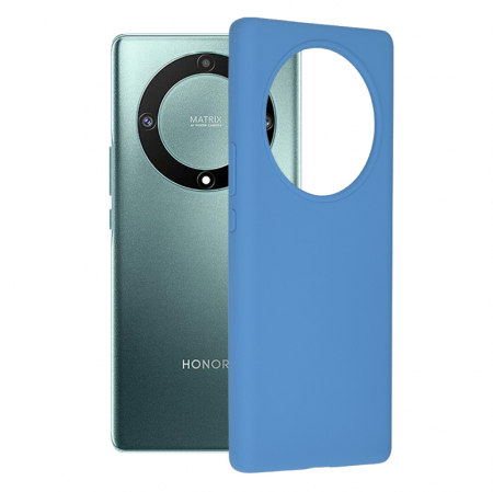 Honor Magic 5 Lite - Husa Honor Magic5 Lite, Soft Edge Silicone, Denim Blue