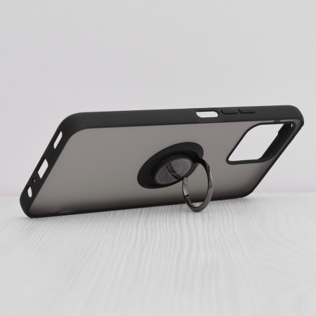 Husa Honor X8 cu inel suport stand magnetic, Negru [3]