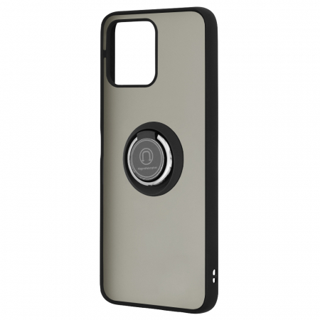 Husa Honor X8 cu inel suport stand magnetic, Negru [1]