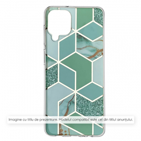 Honor - Husa Honor X8, Techsuit Marble Series, Green Hex