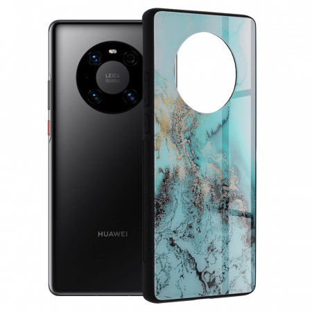 Huawei Mate 40 Pro - Husa Huawei Mate 40 Pro, Glaze Series, Blue Ocean