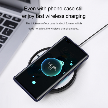 Husa Huawei Mate 40 Pro, Soft Edge Silicone, Denim Blue [5]