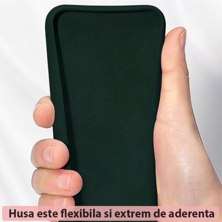 Husa Huawei Nova 10 Pro, Soft Edge Silicone, Dark Green [5]