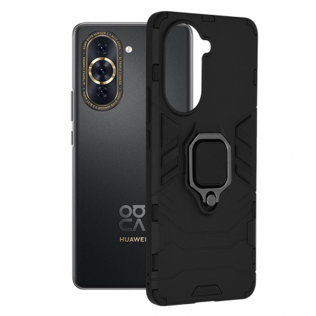 Huawei - Husa Huawei Nova 10 Pro, Techsuit Shield Ring, Negru