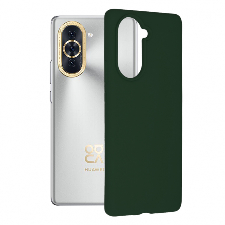 Huawei - Husa Huawei Nova 10, Soft Edge Silicone, Dark Green