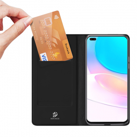 Husa Huawei Nova 8i, Dux Ducis Skin Pro Flip Book, Negru [2]