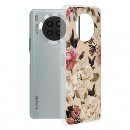 Huawei Nova 8i - Husa Huawei Nova 8i, Techsuit Marble Series, Mary Berry Nude