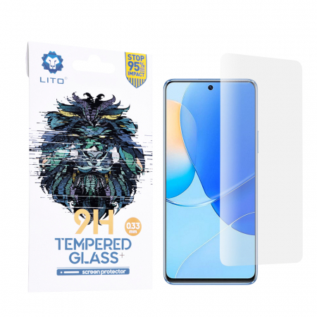 Huawei Nova 9 SE - Husa Huawei Nova 9 SE, Lito Tempered Glass, Transparenta