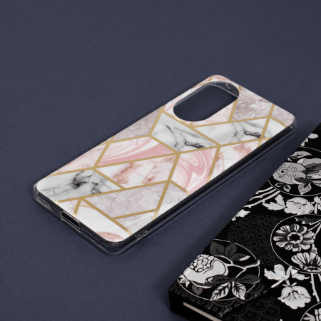 Husa Huawei Nova 9, Techsuit Marble Series, Pink Hex [3]