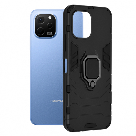 Huawei Nova Y61 - Husa Huawei Nova Y61, Techsuit Shield Ring, Negru