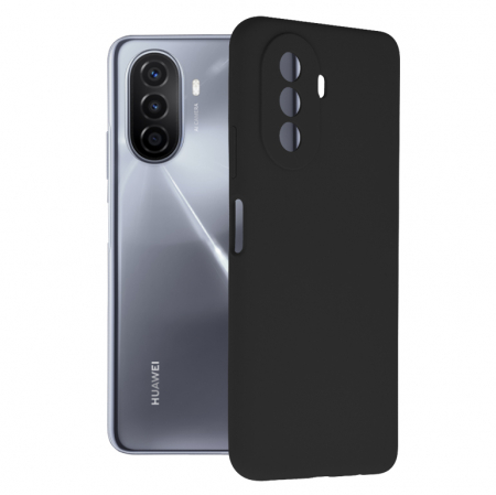Huawei - Husa Huawei Nova Y70, Soft Edge Silicone, Negru